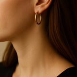 Classic Gold-Tone Hoop Earrings (Medium)