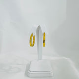 Flat-Edge Hoop Earrings