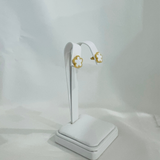 White Clover Stud Earrings