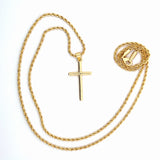 Crucifix on Rope Chain