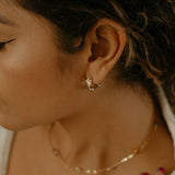 Two Toned Layered Earrings