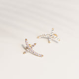 Cross Shaped Zirconia Studs