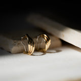Two Toned Layered Earrings