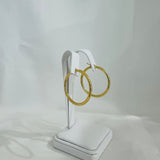 Classic Gold-Tone Hoop Earrings (Large)