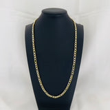 Stainless Steel 5mm Figaro Chain – 24”