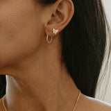 Bead Hoop Earings