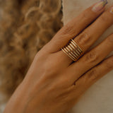 Long Overlapping Layered Ring