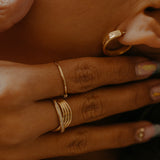 Zirconia Overlap Design Ring