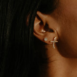 Cross Shaped Zirconia Studs